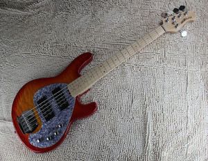 Novo Música de Factory Man Stingray5 Pickups Active Bass Guitar Music Man 5 Strings Bass Guitar1750042