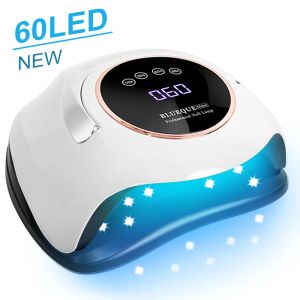 Medicina UV LED LED PERNEL LUBLE 180W GEL POLLEJO DE RELO UV mais rápido 4 Timer Configuração do secador de unhas Lâmpada de cura com alça portátil profissional