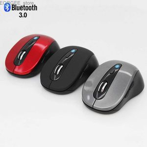 マウスBluetooth Wireless Gaming Mouse BT 3.0光学コンピューターマウス1600 DPI 6ボタンPC Gamer Office 3D Mouse for iPadラップトップ電話Y240407