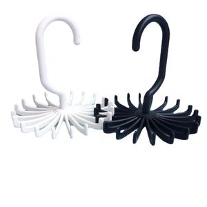 360 Degree Rotating Belt Rack Neck Tie Hanger Storage Hanger Tie Belt Neck Holder Space Saving 20 Hooks Clothes Hanger