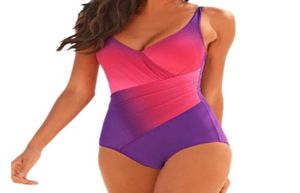 Ministro de biquíni de novas mulheres plus size m4xl arco -íris europeu e americano de biquíni sexy onepiece swimsuit6494004