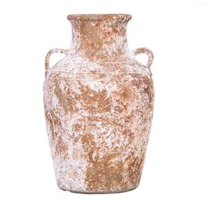 Вазы ремеслена керамическая выдержанная терракота ваза - страна для вашего дома