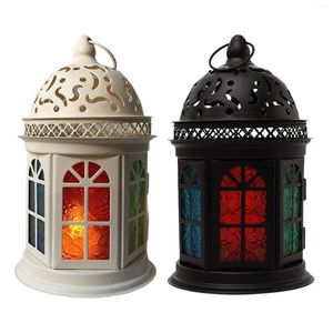 Ljushållare Retro Style Lantern Holder för bröllop inomhus utomhusgård