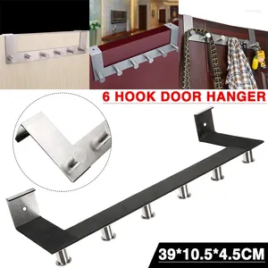 Hooks Over The Door Hook Towel Bag Holder Hangers Kitchen Bathroom Accessories Holders With 6 Peg For Hanging Clothes Coat