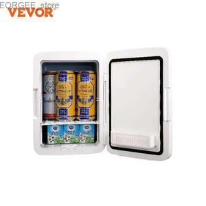 Frys VeVor 10L bil köldmedium Mini Portable Skincare Cream Cooler Food and Beverage Storage Box för hushållsbilar och barer Y240407