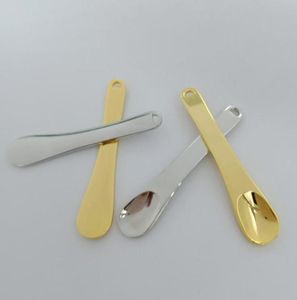 Metal Kozmetik Spatulas Yüz Maske Kaşık DIY Göz Kremi Karıştırma Spatula Kepçe Makyaj Araçları Hızlı F16342740059