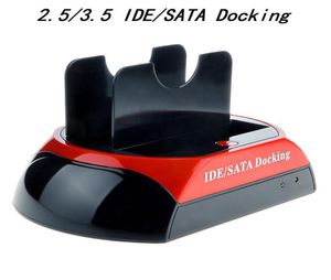 Base da estação de ancoragem em disco do disco rígido 25quot 35quot IDE SATA USB20 Dock HDD Dual Case de gabinete de caixa externa Case6544086