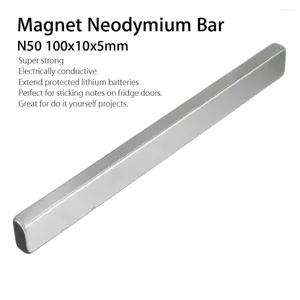 Naklejki okienne 2PCS N50 prostokąt silny blok Neodym Ziemia Rare Earth Bille 100x10x5mm 100x10