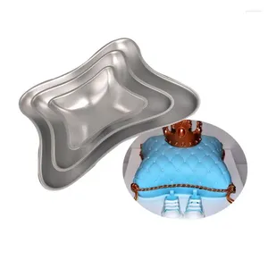 Formy do pieczenia 3PCS aluminiowy pilot kształt kremówki ciasto pleśń