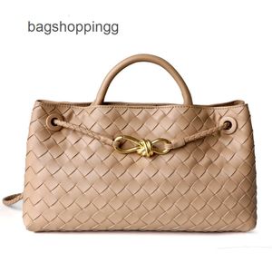 Neue Venetass High One Metal Bags Leder Bottegs West/Ost -Totes Tasche Tasche Schnalle gewebt Frauen Qualität Kuhläden Seil Schulter H Lady Fh9d