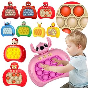 Jogo rápido push piche up bubble bubble eletrônico pop luminoso brinquedos anti-estresse para adulto infantil presente