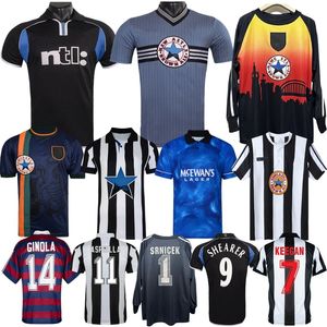 1995 1996 1997 Shearer Asprilla Retro Soccer Jerseys 80 82 93 94 98 99 00 01 Ferdinand Srnicek Ginola Keegan Newcastles