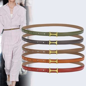 Women's New Versatile Summer Jeans Decorative Thin Belt Simple Korean Instagram Fashion