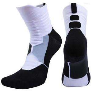 Sports Socks High Quality Men Outdoor Elite Basketball Cycling Compression Cotton Towel Bottom Men's