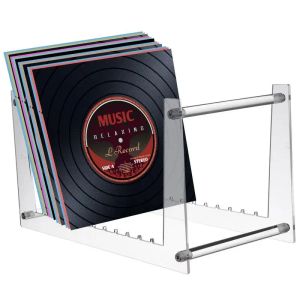 Racks Vinyl Record Holder Rekord Album Display Sleeves Portable und Modern Record Display Holder für Plattenalbum Fotoalbum Desktop