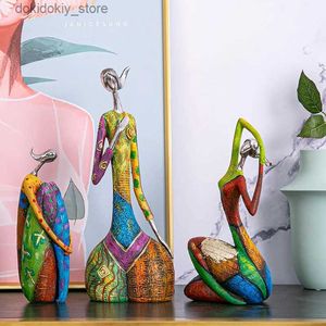 Arts and Crafts Resin Abstract Color Oil Paintin Woman Decoration Livin Room Bookcase Home Decoration Accessories Simplicity Desktop OrnamentsL2447