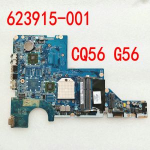 Moderkort 592808001 623915001 för HP CQ56 G56 CQ62 G62 CQ62200 LAPTOP MOMERBODBODE DA0AX2MB6E1 DA0AX2MB6E0 CQ56115DX G56122US Notbok