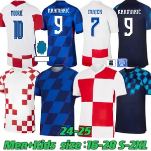 2023 2024 2025 Croatia Modric Euro Copa da Copa da Copa do Mundo Copa do Mundo Majer Kramaric Sosa Stanisic Pasalic Gvardiol Brozovic Futebol Camisa Men Kit Kids Kit