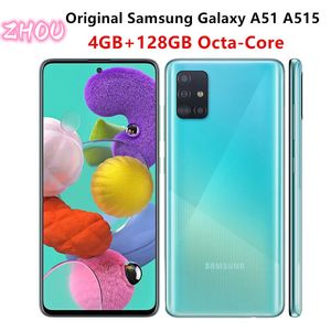 Yenilenmiş Samsung Galaxy A51 A515 6.5 inç 128GB ROM 4G LTE Cep Telefonu Sekiz Çekirdek Akıllı Telefon