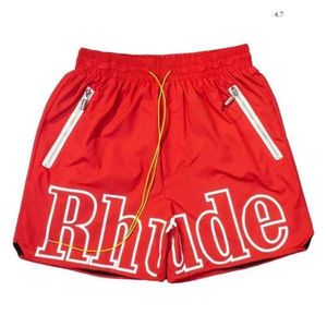 Projektantki Męskie spodenki Rhude Shorts Summer Fashion Beach Pants Mężczyźni Wysokiej jakości streetar