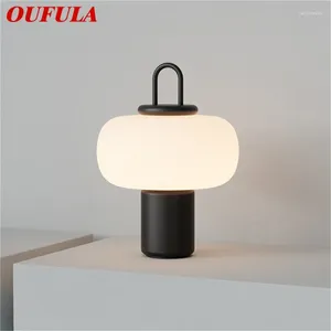 Lampy stołowe Oufula Postmodernista Proste projekt LED Creative Desk Light Decor do domu do sypialni