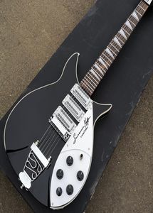 Schwarz maßgefertigte 6 Strings Signature Ric E -Gitarrenmodell 350 Gitarre 3 Ric Pickups Chrome Hardwarechina Guitars2752328