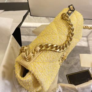 Luxury Designer Bags Women Girls Fashion Spring Summer Fresh Yellow Diamond Lattice Design Shoulder Bags Handbag luxurys crossbody bag Chain Tote Bag Purse