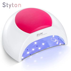 Bitar Styton 48W UV Nagellampa Smart Induktion LED Gel Nail Light Professional Nail Dryer med 4 timer pekskärm för hemsalong