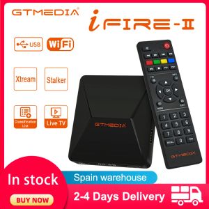 Box Hot Android TV Box GTMedia Ifire2 1080p H.265 WiFi Set Top Box Multimedia Player Internet TV -mottagare TV Box Ship från Spanien