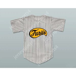 Gdsir The Furies Pinstriped Grey Baseball Jersey ed