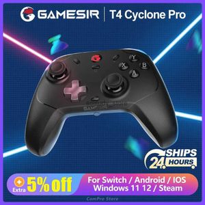 Game Controllers Joysticks GameSir T4 Cyclone Pro game controller wireless game board with Hall effect stick suitable for Switch iPhone Android mobile PC Q240407