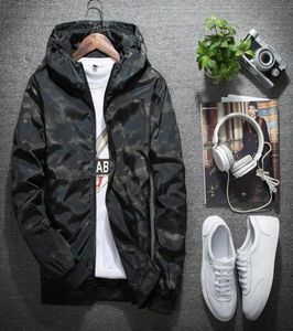 Frühjahr Herbst neue Männer039s Jacken Männer Reißverschluss Langarmjacke Mann lässig Casual Camouflage Copp Hoode Camo Bomber Coats Men Clothi9403763