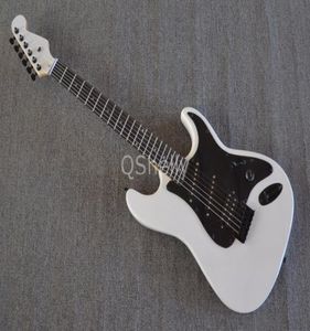 カスタムショップホワイトサンディマスセントエレクトリックギターアルダーボディスラントネックミドルシングルコイルピックアップSSHブラックハードウェア8304840