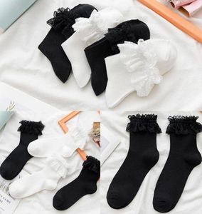 Men039s Socks Japanineslolita Style Lovely Mesh Short Crew Harajuku Sweet Ruffled Frilly Hollow Retro Cotton Mid Calf Hosi6724645