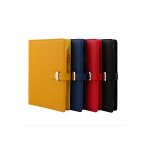 ANMÄRKNINGAR A5 LOGO Namn Anpassad anteckningsbok Spiral Binder Metal Hasp Red Journal Planner Office Supplies Student Gift Notepad med ringar