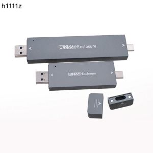 Obudowa podwójna protokół SSD EKSD ZEWNĘTRZNE USB3.1 Typea M2 SATA NVME OBUDOWANIE NGFF M.2 do USB 3.1 SSD Adapter Box RTL9210B