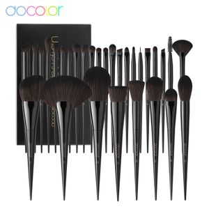 DOCOLOR Makeup Brush Set Professional 1030st Eyeshadow Blush Syntetic Foundation Powder Contour Cosmetic Tool for Women 240403