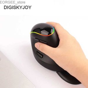 Mice Vertical Wireless Gaming Mouse For Computer Multi-Function 3200 DPI Optical Gaming Mice Rechargeable PC Gamer Mause For PC Y240407