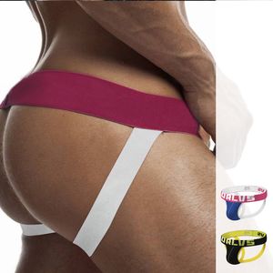 New Sexy Bikini Men Menwalhe Men tanga Briefs gays bolsa de pênis dupla tanga de roupa íntima masculino jockstrap