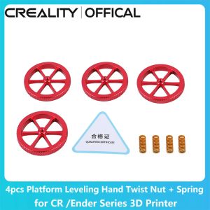 CPUS CREALITY Offiziell 3D -Drucker Upgraded Parts 4pcs Plattform Leveling Hand Twist Nut + Feder für CR /Ender Series 3D -Drucker