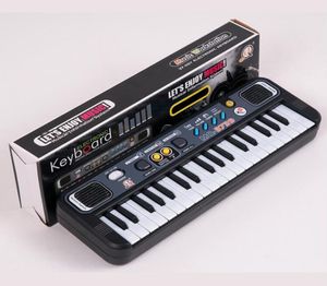 Multifunctional Mini Electronic Piano with Microphone Plastic ABS Children Portable 37 Keys Digital Music Electone Keyboard Gift3177327