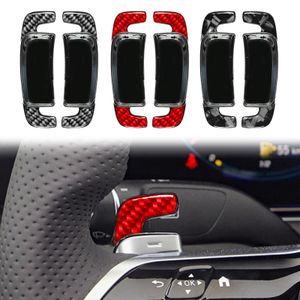 Para Benz E Eqs SL GT 2021-2023 Classe Car Carbon Fiber Wheel Roddle Shifts Shifters DSG Sticker Styling