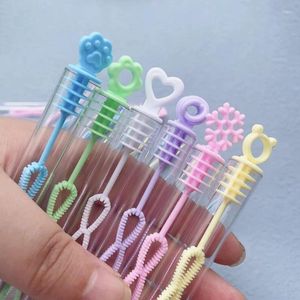 PERSPETTO DELLA PARTIMA 12 pezzi colorati giocattoli a tubo a bolle carina carità bow machine per bambini bomboniere regali di nozze per ospiti baby shower