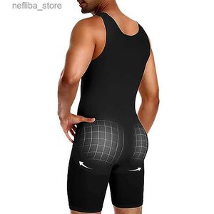 Talia brzucha Shaper Men Compression Shapewear Hip Enhancer z podkładkami Bodysuit Control Bodysuit Full Body Shaper Shaper Shaper Slim Belly L2447