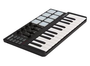 Mini Portable Mini 25Key USB Keyboard Controller och Drum Pad MIDI Controller5213320