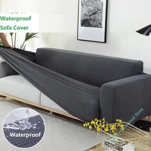 Stuhl Deckt graue Farbfarblosen-Sofa-Abdeckungen verdicken polares Fleece All-Inclusive-Schlupfleiche L-Formabschnitt für das Wohnzimmer