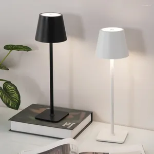 Masa lambaları LED lamba USB Şarj Edilebilir Gece Dokunma Anahtarı Barı Okuma Kitap Başucu Işıkları Yatak Odası Dekorasyon