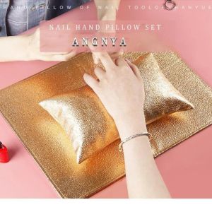 Medicine Angnya Symphony Series Chrome Soft Hand Rest Washable Hand Cushion Sponge Pillow Holder Armstests Nail Set Table Mat Salon Tool