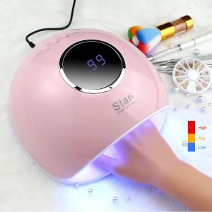 Clip 72/48/30w Uv Lamp for Nail 33 Led Lamp for Manicure Gel Lamp Suitable for All Gels Ice Lamp 10s Quick Drying Automatic Induction