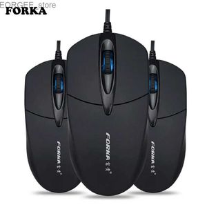 Topi Forka Silent Click USB Computer cablato USB Ergonomic Mute Mute PC Topi mouse per mouse per il mouse per laptop PC Accessore Y240407